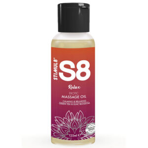 vVigoroso STIMUL8 - S8 RELAX ÓLEO DE MASSAGEM DE CHÁ VERDE 125 ML