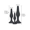 TOYJOY - ANAL PLAY CURVY COMPANIONS PLUG ANAL 3 PEÇAS PRETO - Image 2
