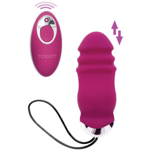 Vigoroso TOYJOY - FELICIDADE SUNN SIDE PARA CIMA E PARA BAIXO VIBRADOR FÚCSIA CONTROLE REMOTO