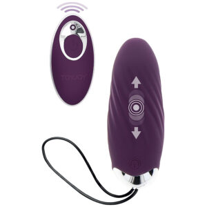Vigoroso TOYJOY - FELICIDADE KNOCK KNOCK EGGSTAVAGANT VIBRADOR CONTROLE REMOTO ROXO