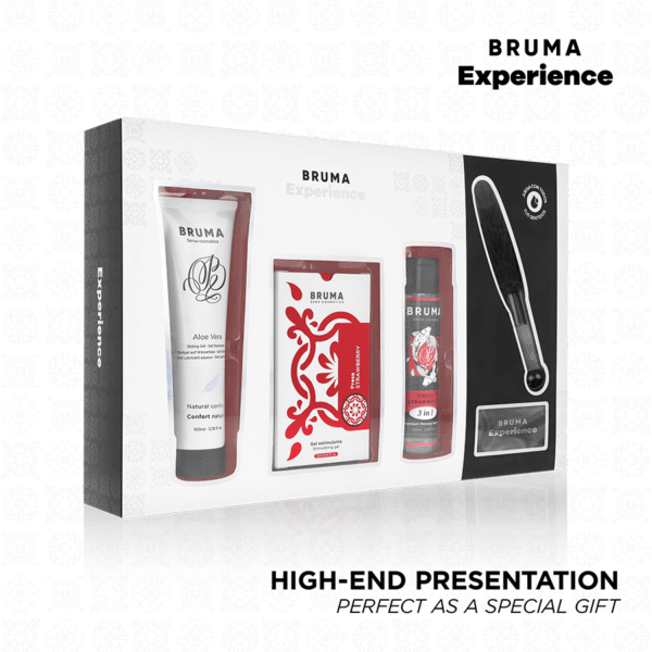vVigoroso BRUMA XPERIENCE - KIT TENTAÇÃO DE MORANGO DOCE COM POTENCIALIZADOR DE ORGASMO