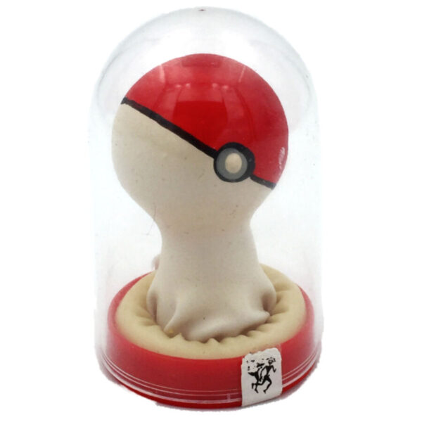 Vigoroso - CONDOMERIE - PRESERVATIVOS NOVIDADES PINTADOS À MÃO POKEBALL VERMELHO-BRANCO