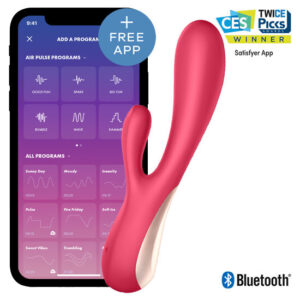 Vigoroso SATISFYER - MONO FLEX VERMELHO COM APLICATIVO