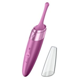 Vigoroso SATISFYER - ESTIMULADOR DE CLITÓRIS TWIRLING DELIGHT ROXO