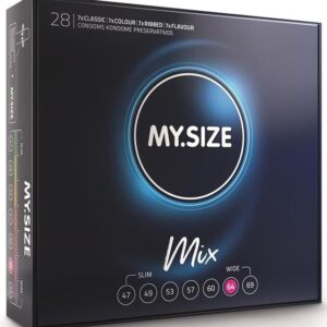 Vigoroso - MY SIZE - MIX PRESERVATIVOS 64 MM 28 UNIDADES