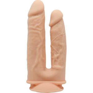 Vigoroso SILEXD - MODELO 1 VIBRADOR DE DUPLA PENETRAÇÃO DE PÊNIS REALISTA PREMIUM SILEXPAN CONTROLE REMOTO DE SILICONE 17.5 / 19.5 CM