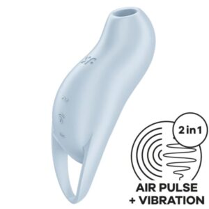 Vigoroso SATISFYER - POCKET PRO 1 ESTIMULADOR DE CLITÓRIS AZUL CLARO