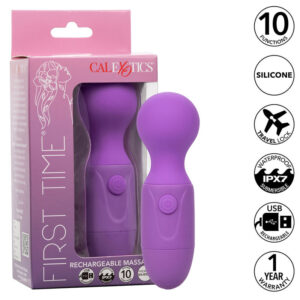 Vigoroso CALEXOTICS - FIRST TIME MASSAGEADOR RECARREGÁVEL 10 VIBRAÇÕES ROXO
