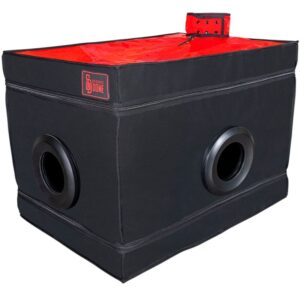 vVigoroso SECRET DOME - KINK CLUB LA NICHE CABIN PRETO E VERMELHO