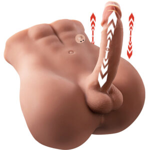 Vigoroso XISE - BERTLETT DILDO ASS DILDO REALISTA E ÂNUS MASTURBADOR POSIÇÃO FRONTAL COM IMPULSIONAMENTO 18 CM