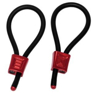 vVigoroso ELECTRASTIM - ANÉIS PENIANOS AJUSTÁVEIS PRESTIGE ELECTRA LOOPS VERMELHOS