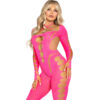 LEG AVENUE - BODYSTOCKING ROSA COM COSTAS ABERTAS TAMANHO ÚNICO - Image 3