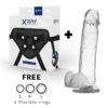 X RAY - ARNÊS + DILDO COM BOLAS 22 CM -O- 4.6 CM - Image 2