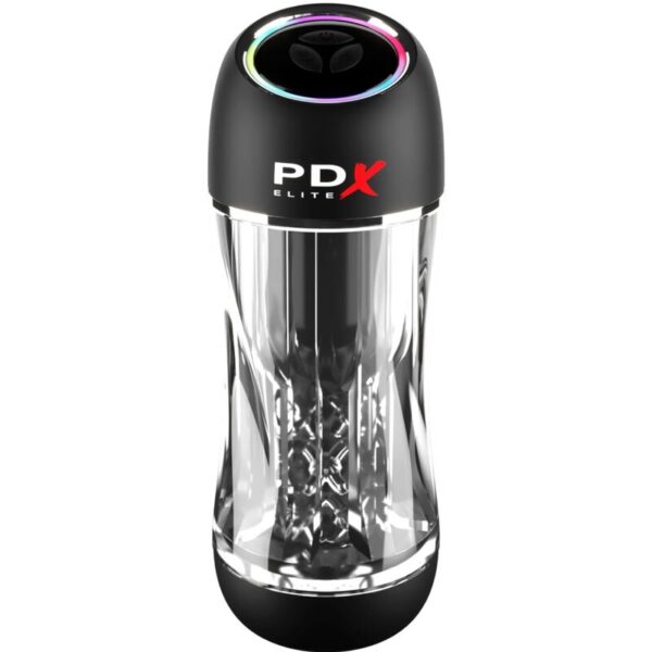 Vigoroso PDX ELITE - VIBRADOR STROKER VIEWTUBE PRO TRANSPARENTE