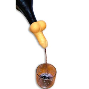 vVigoroso DIABLO PICANTE - DECANTADOR DE VINHO EM FORMATO DE PÊNIS DOURADO