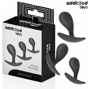 Vigoroso ADDICTED TOYS - CONJUNTO DE 3 PLUG ANAL MODELO 3