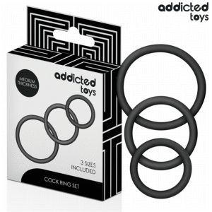 Vigoroso ADDICTED TOYS - CONJUNTO DE ANÉIS DE SILICONE MODELO 2