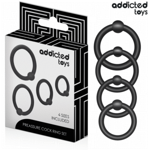Vigoroso ADDICTED TOYS - CONJUNTO DE ANÉIS DE SILICONE DE PRESSÃO