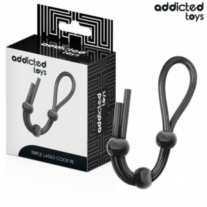 Vigoroso ADDICTED TOYS - CORDA DE SILICONE PARA O PÊNIS DE TRIPLO LOOP
