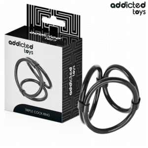 Vigoroso ADDICTED TOYS - ANEL TRIPLO PARA O PÊNIS