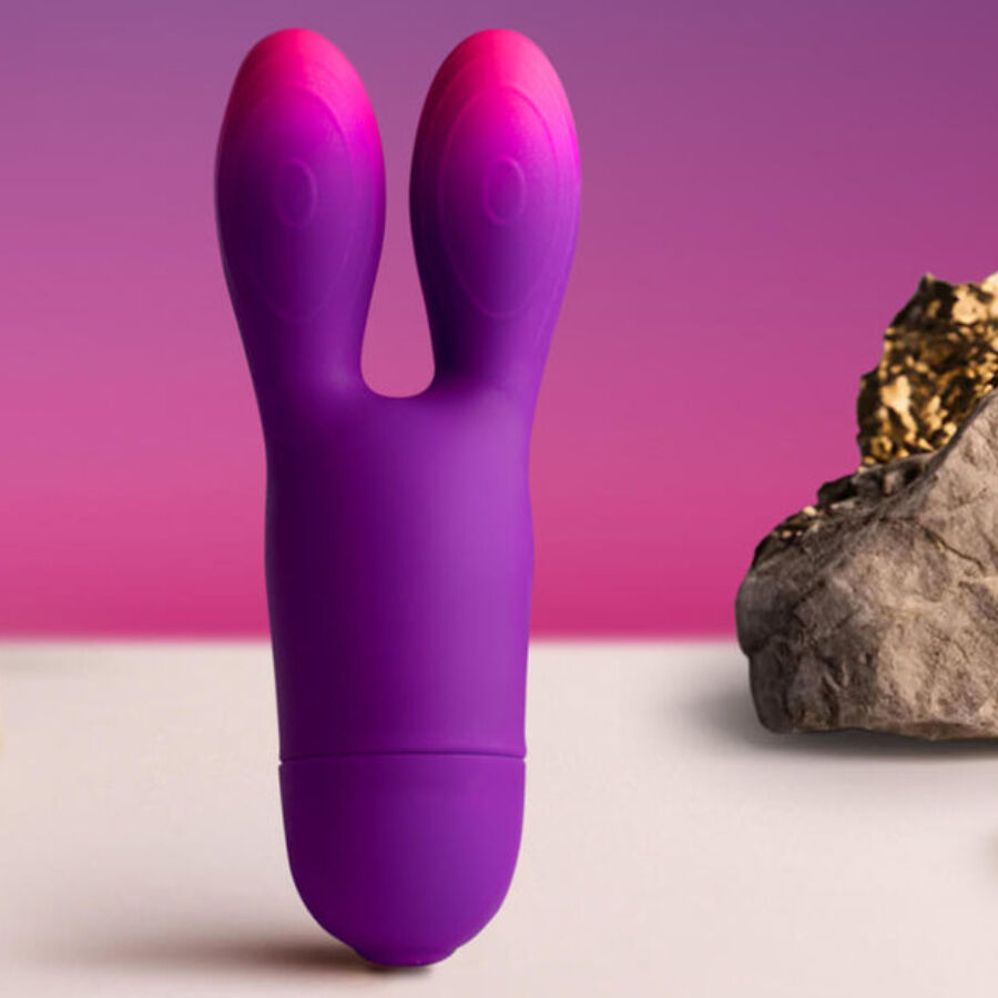 ROCKS-OFF - VIBRADOR FLEXÍVEL GLO-GIRL BUNNY ROXO - Image 2