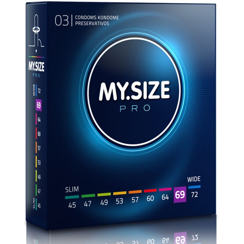 Vigoroso - MY SIZE - PRO PRESERVATIVOS 69 MM 3 UNIDADES