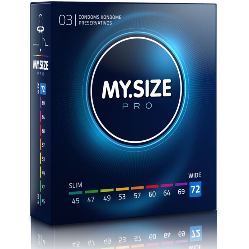 Vigoroso - MY SIZE - PRO PRESERVATIVOS 72 MM 3 UNIDADES