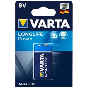 Vigoroso VARTA - BATERIA ALCALINA DE POTÊNCIA LONGLIFE 9V LR61 1 UNIDADE