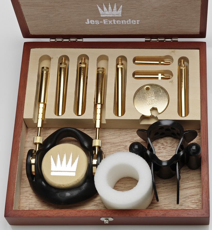 Vigoroso JES- EXTENDER - AUMENTO DO PÊNIS BANHADO A OURO