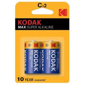 Vigoroso KODAK - BATERIA ALCALINA MAX C LR14 2 UNIDADES