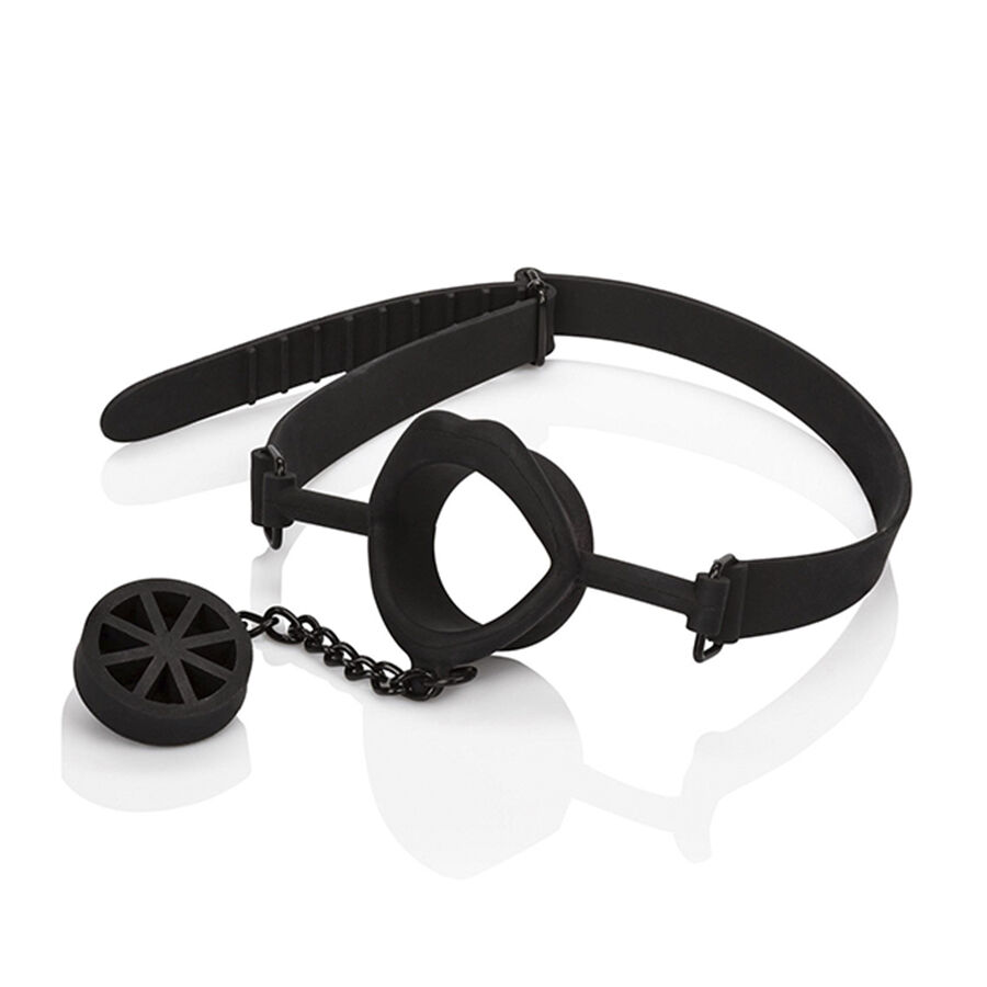 vVigoroso CALEXOTICS - SCANDAL MORDAÇA COM PLUG DE SILICONE PRETO