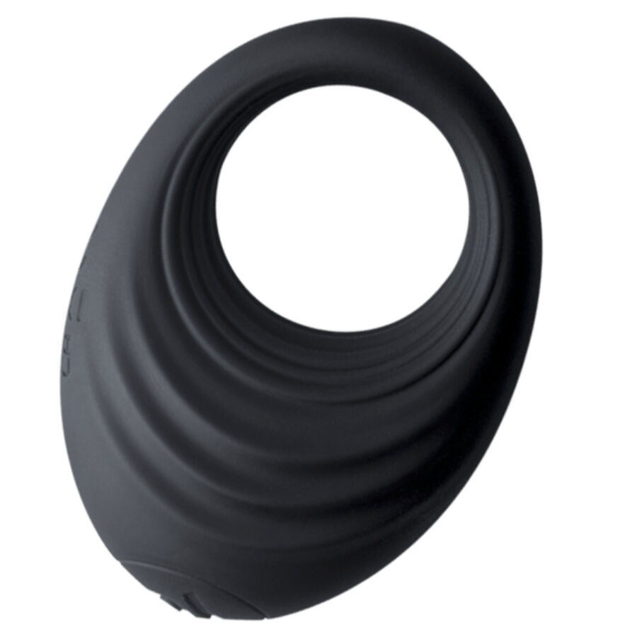 vVigoroso ROCKS-OFF - ANEL VIBRATÓRIO PARA PÊNIS PRETO SPIRE