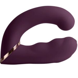 Vigoroso ROCKS-OFF - VIBRADOR DUPLO GEMINI ESTIMULADOR DE CLITÓRIS PONTO G ROXO