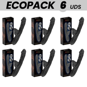 Vigoroso ECOPACKS 6 UNIDADES - VIBRADOR IBIZA E ESTIMULADOR DE CLITÓRIS COM EFEITO DE MORDIDA E ROTAÇÃO