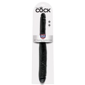 Vigoroso KING COCK DILDO DOBLE NEGRO 40.6 CM