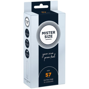 Vigoroso - MISTER SIZE - PRESERVATIVO TAMANHO L 57 MM (10 UNIDADES)