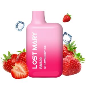 vVigoroso LOST MARY - BM600 NICOTINE VAPER 2% DESCARTÁVEL MORANGO ICE