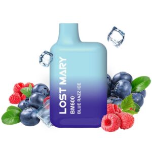 vVigoroso LOST MARY - BM600 NICOTINA VAPER 2% DESCARTÁVEL AZUL RAZZ ICE