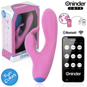 Vigoroso ONINDER CUTE - VIBRADOR LOVE BUNNY PARA PONTO G E CLITÓRIS - APLICATIVO MUNDIAL GRATUITO
