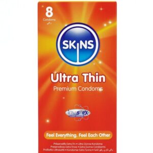 Vigoroso - SKINS - PRESERVATIVOS ULTRA FINOS PREMIUM PACOTE COM 8