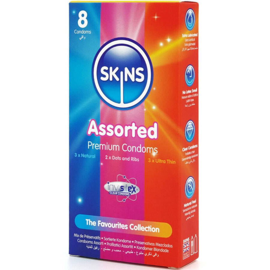 SKINS - PACOTE COM 8 PRESERVATIVOS PREMIUM VARIADOS - Image 2