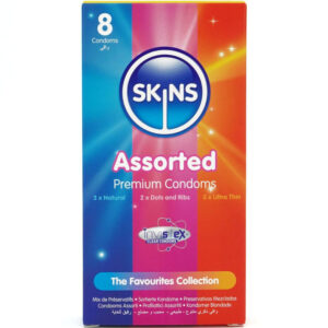 Vigoroso - SKINS - PACOTE COM 8 PRESERVATIVOS PREMIUM VARIADOS