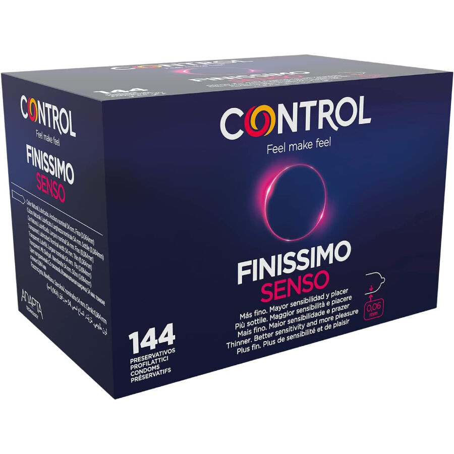 Vigoroso - CONTROL - PRESERVATIVOS FINISSIMO SENSO 144 UNIDADES