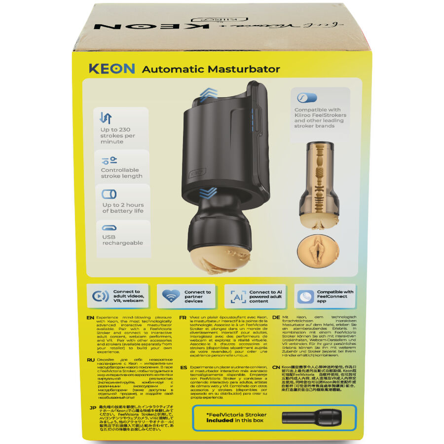 KIIROO - KEON WIFI COMBO VICTORIA JUNE MASTURBADOR AUTOMÁTICO + FEEL STROKER - Image 2
