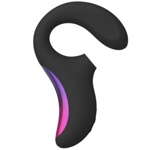 Vigoroso LELO - ENIGMA MASSAGER DE ESTIMULAO DE DUPLA SUCO PRETO