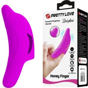 Vigoroso PRETTY LOVE - ESTIMULADOR DE DEDO ROXO DELPHINI PODEROSO