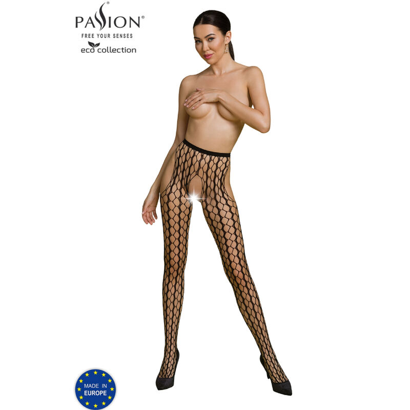 vVigoroso PASSION - COLEO ECO BODYSTOCKING ECO S007 PRETO