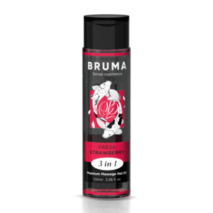 vVigoroso BRUMA - ÓLEO DE MASSAGEM PREMIUM EFEITO CALOR SABOR MORANGO 3 EM 1 - 100 ML