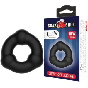 Vigoroso CRAZY BULL - ANEL DE SILICONE SUPER MACIO COM NÓDULOS