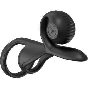 Vigoroso SNAIL VIBE - JOVI COUPLES RING CONTROLE REMOTO PRETO